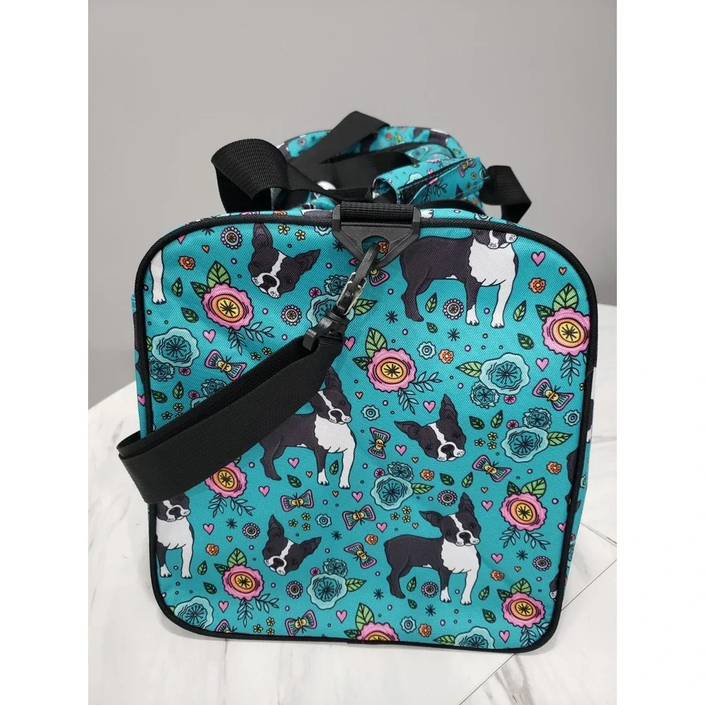 NEW Olympia USA Duffel Travel Gym Bag French Bulldog Frenchie Boston Terrier Dog
